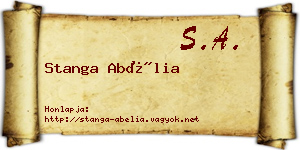 Stanga Abélia névjegykártya